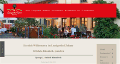 Desktop Screenshot of landgasthof-zehner.de