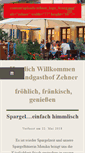 Mobile Screenshot of landgasthof-zehner.de